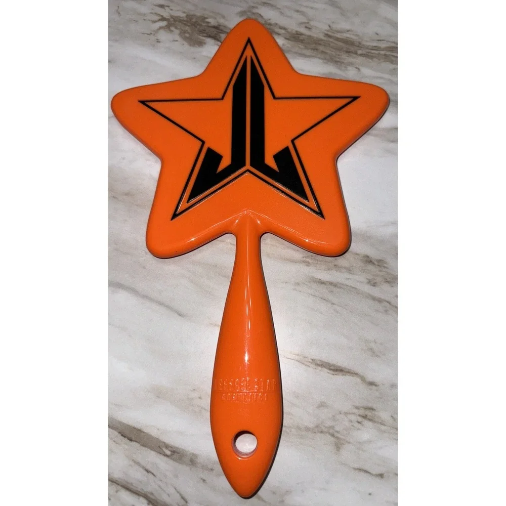 JEFFREE STAR COSMETICS HAND STAR MIRROR ORANGE/ BLACK HALLOWEEN*See Description!